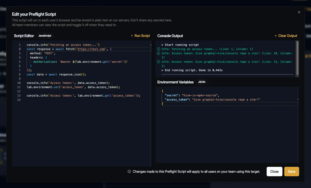 Demo of Preflight Scripts